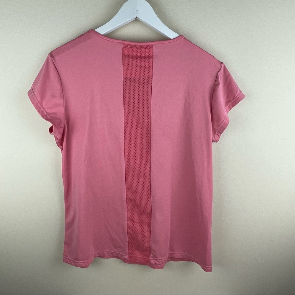 Dublin Equestrian Short Sleeve Tech Top Riding Coral - Picture 2 of 5